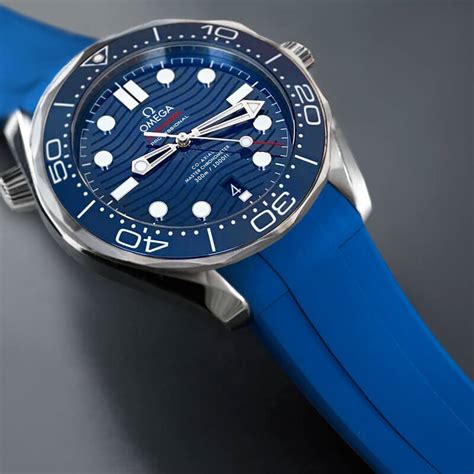 omega seamaster 300 strap|Omega Seamaster aftermarket rubber strap.